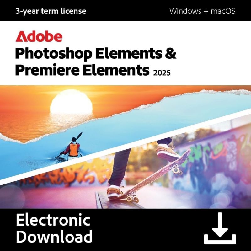 Adobe Photoshop & Premiere Elements 2025, Tipo di licenza: Educazione, image 