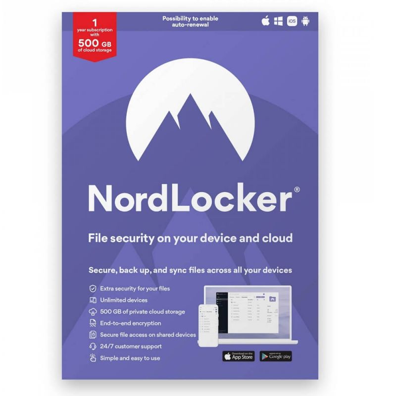 NordLocker, Archiviazione in cloud: 500 GB, image 