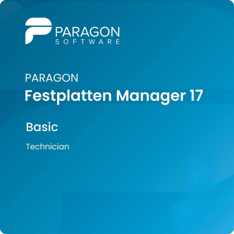 Paragon Festplatten Manager 17 Basic Technician, image 