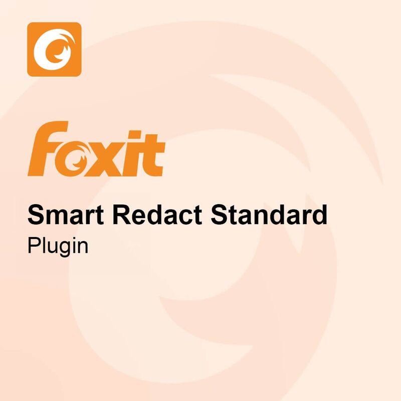 Foxit Smart Redact Standard - Plugin, image 