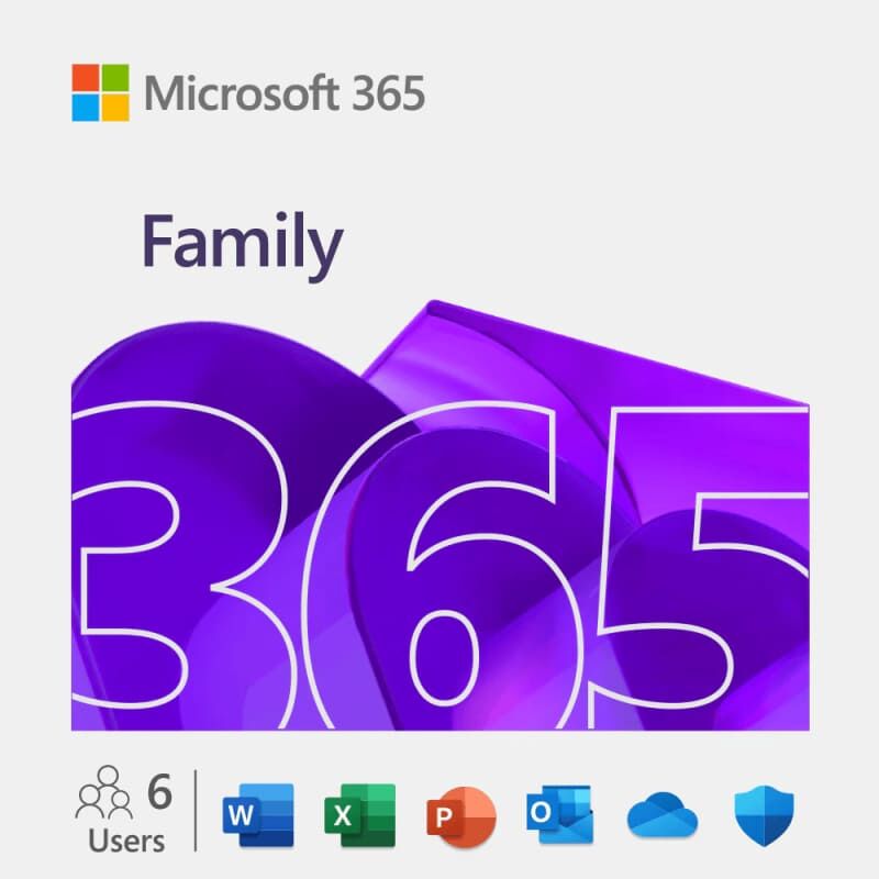 Microsoft 365 Family – 1–6 persone, fino a 30 dispositivi, abbonamento 1 anno – App Office con Copilot e fino a 6 TB di archiviazione cloud, image 