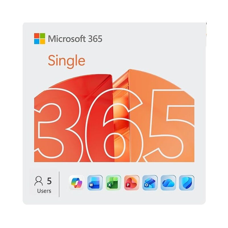 Microsoft 365 Single– 1 persona, fino a 5 dispositivi, abbonamento 1 anno – App Office con Copilot e 1 TB di archiviazione cloud, image 